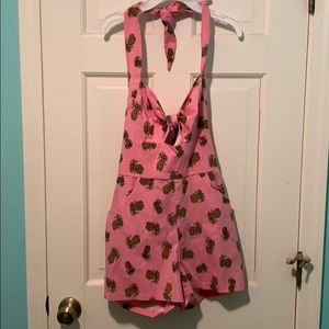 Bettie Page Brand, Halter Summer Romper, Size: M